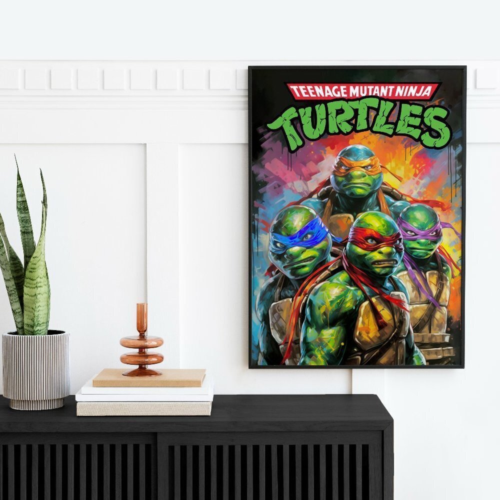 16x20 TMNT Teenage Mutant Ninja Turtles Wall Art‎ Watercolor Oil Painting Poster - Picture 7 of 7
